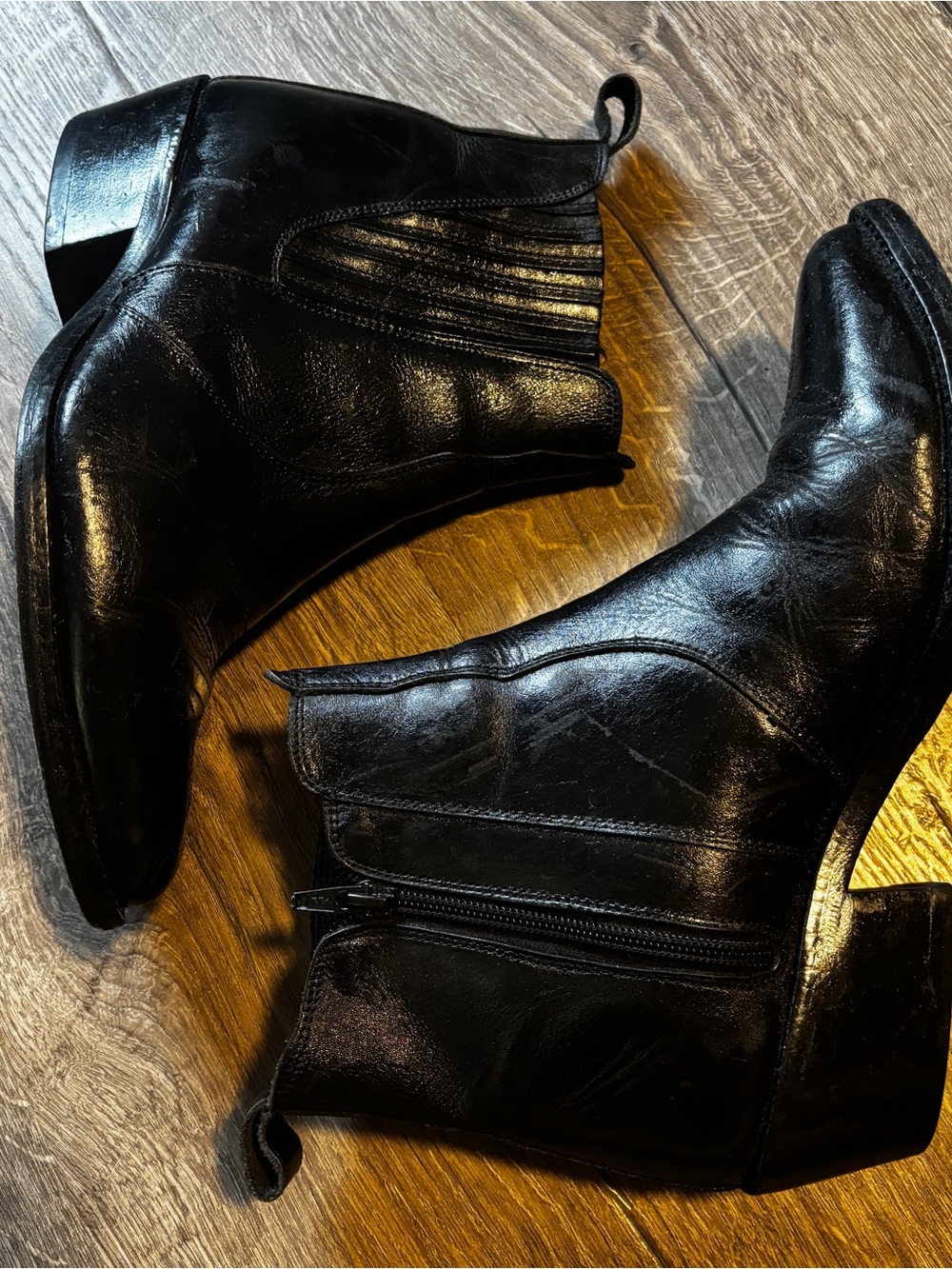 Donato Marrone Leather Heeled Boots View 4